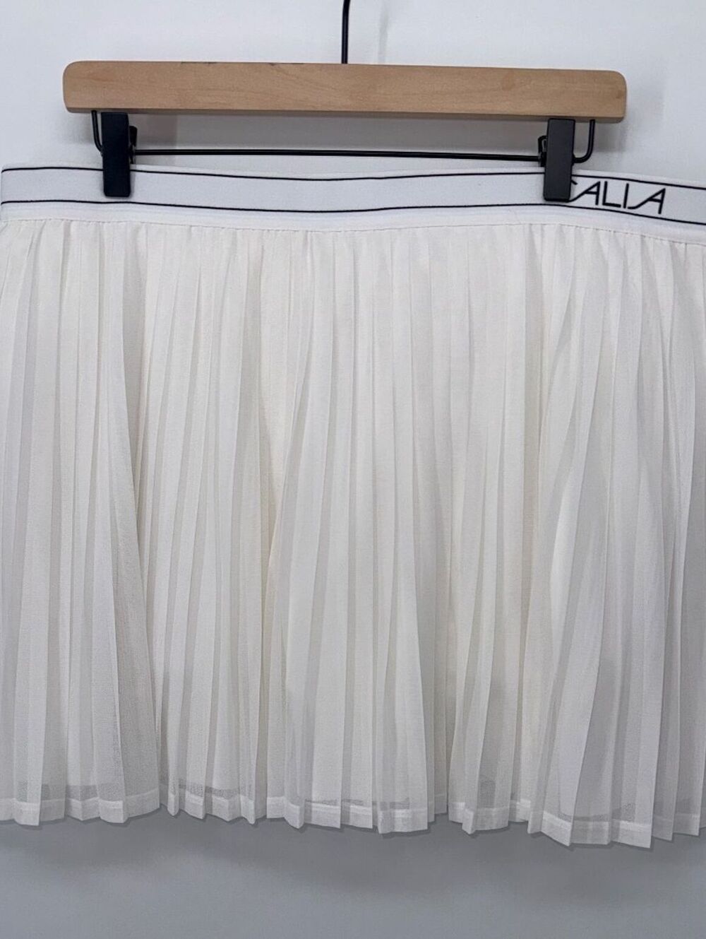 NWT XXL CALIA Court Collection White Pleated High-Rise Skort with Undershorts